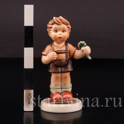 Фигурка мальчика из фарфора "Желаю удачи!", Goebel, Германия, кон. 20 в.