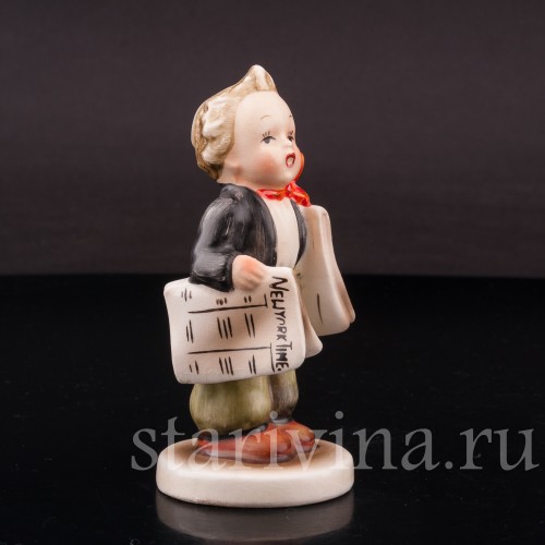 Фигурка из фарфора Мальчик с газетами, Napco, Япония, 1950-1959 гг.