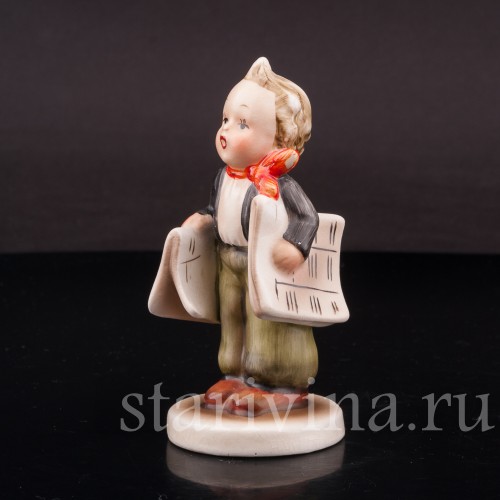 Фигурка из фарфора Мальчик с газетами, Napco, Япония, 1950-1959 гг.