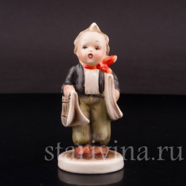 Фигурка из фарфора Мальчик с газетами, Napco, Япония,, 1950-1959 гг.