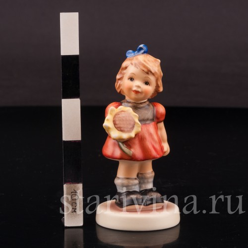 Фигурка из фарфора Девочка с подсолнухом, Goebel, Германия, 2003 г.