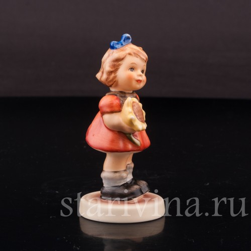 Фигурка из фарфора Девочка с подсолнухом, Goebel, Германия, 2003 г.