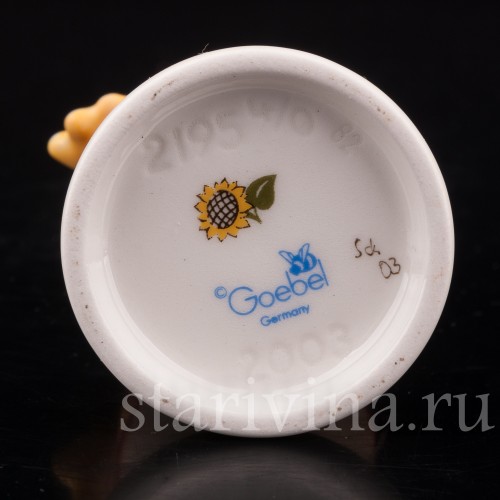 Фигурка из фарфора Девочка с подсолнухом, Goebel, Германия, 2003 г.