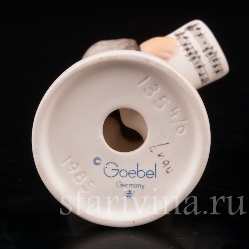 Фигурка из фарфора Маленький певец, Goebel, Германия, 1990 гг.