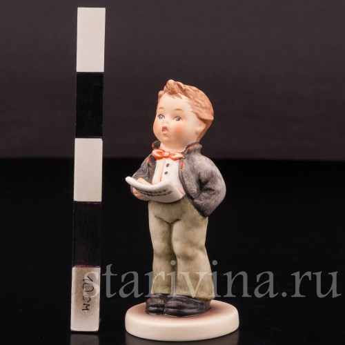 Фигурка из фарфора Маленький певец, Goebel, Германия, 1990 гг.