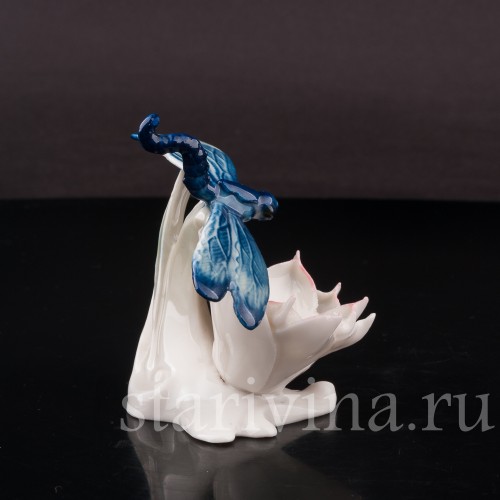 Стрекоза на цветке, Karl Ens, Германия, 1920-30 гг