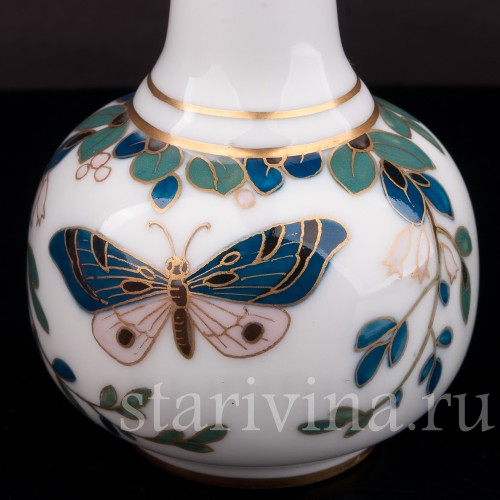 Ваза из фарфора Бабочка, Karl Ens, Германия, нач. 20 в.