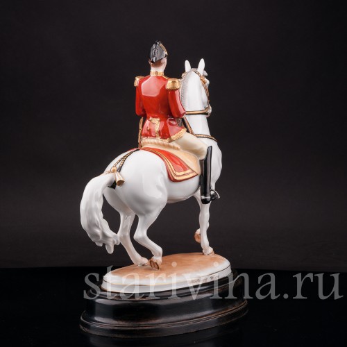 Фарфоровая статуэтка Пируэт, испанская школа верховой езды, Augarten, Австрия, сер. 20 в.