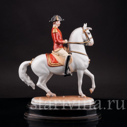 Фарфоровая статуэтка Пируэт, испанская школа верховой езды, Augarten, Австрия, сер. 20 в.