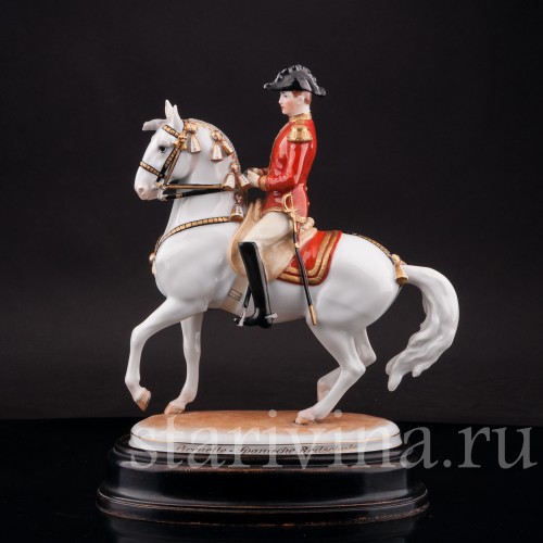 Фарфоровая статуэтка Пируэт, испанская школа верховой езды, Augarten, Австрия, сер. 20 в.