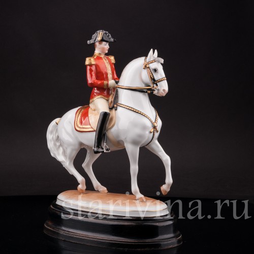 Фарфоровая статуэтка Пируэт, испанская школа верховой езды, Augarten, Австрия, сер. 20 в.