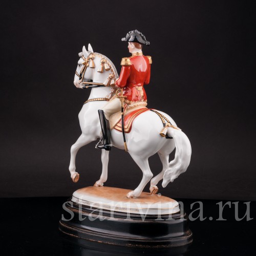 Фарфоровая статуэтка Пируэт, испанская школа верховой езды, Augarten, Австрия, сер. 20 в.