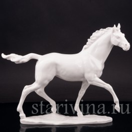 Фарфоровая статуэтка Белая лошадь, Hutschenreuther, Германия, 1955-69 гг.