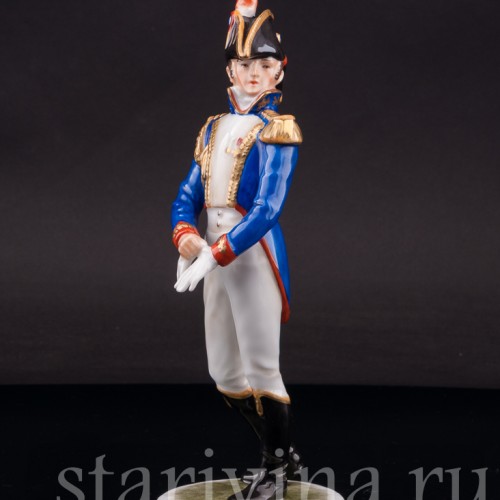 Фарфоровая статуэтка Французский маршал Гувион Сен-Сир, Alka Kaiser, Германия, 1979-90 гг.