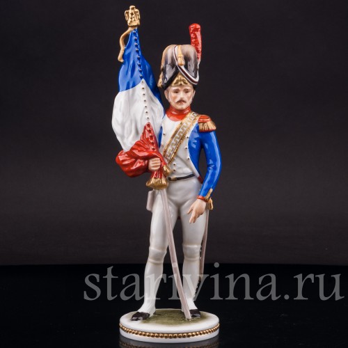 Фарфоровая статуэтка Французский знаменосец, Alka Kaiser, Германия, до 1991 г.