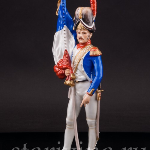 Фарфоровая статуэтка Французский знаменосец, Alka Kaiser, Германия, до 1991 г.