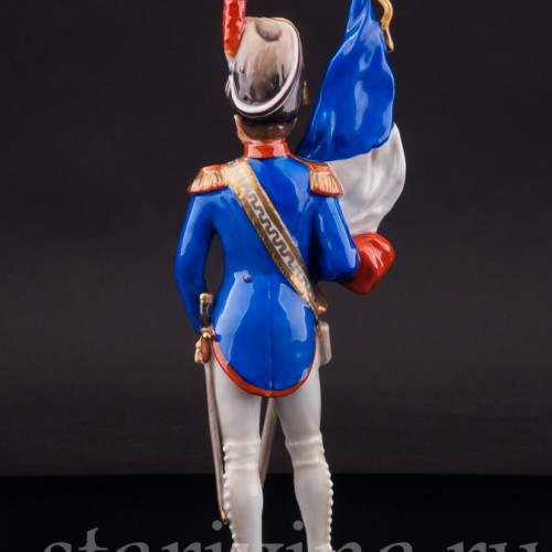 Фарфоровая статуэтка Французский знаменосец, Alka Kaiser, Германия, до 1991 г.