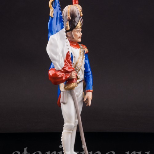 Фарфоровая статуэтка Французский знаменосец, Alka Kaiser, Германия, до 1991 г.