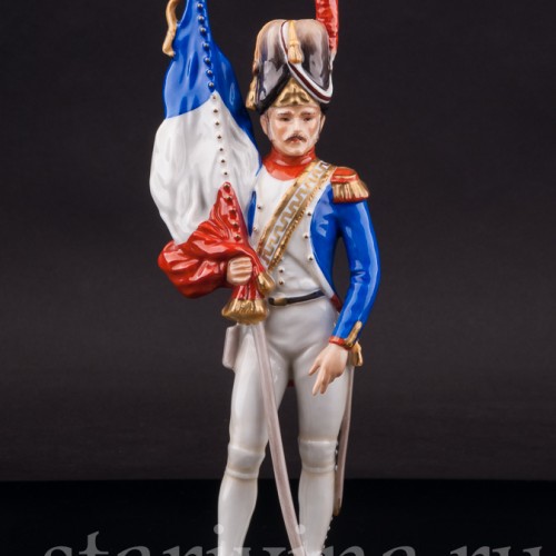 Фарфоровая статуэтка Французский знаменосец, Alka Kaiser, Германия, до 1991 г.