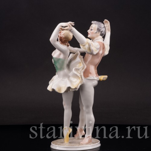 Фарфоровая статуэтка Балетная пара принц и принцесса, Hutschenreuther, Германия, 1965-67 гг.