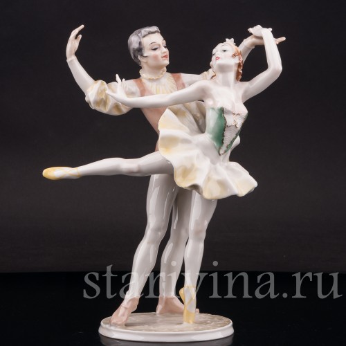 Фарфоровая статуэтка Балетная пара принц и принцесса, Hutschenreuther, Германия, 1965-67 гг.