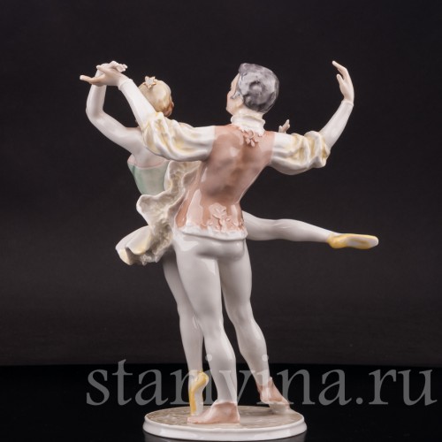 Фарфоровая статуэтка Балетная пара принц и принцесса, Hutschenreuther, Германия, 1965-67 гг.