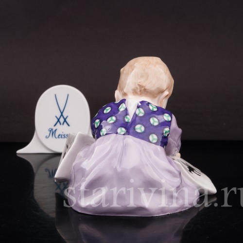 Фарфоровая статуэтка Малыш с книжкой, Meissen, Германия, нач. 20 в.