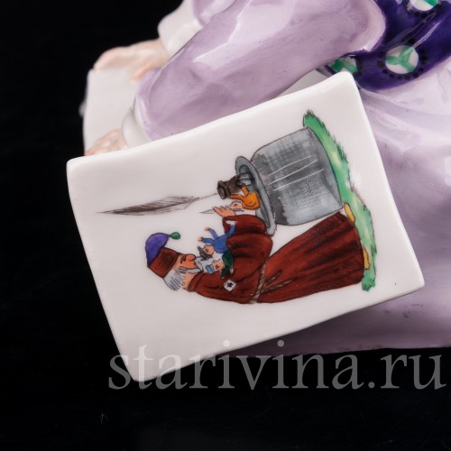 Фарфоровая статуэтка Малыш с книжкой, Meissen, Германия, нач. 20 в.