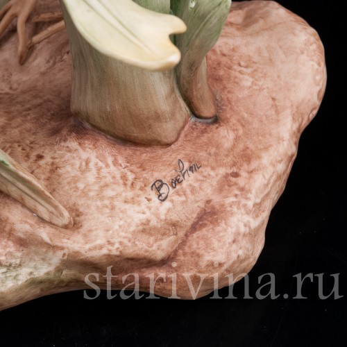 Фарфоровая статуэтка птиц Зуёк с птенцами, Boehm Porcelain, США, вт. пол. 20 в.