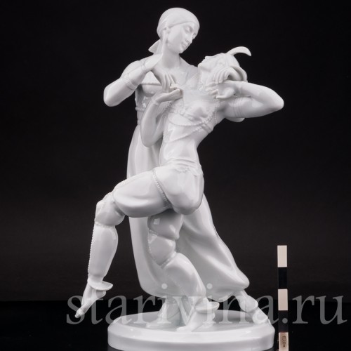 Фарфоровая композиция Михаил и Вера Фокины в балете Шахерезада, Volkstedt, Германия, вт. пол. 20 в.