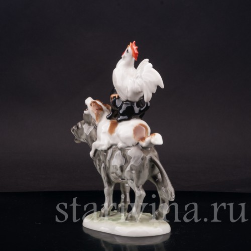 Фарфоровая статуэтка Бременские музыканты, Hutschenreuther, Германия, 1950-60 гг.