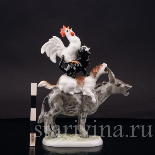 Фарфоровая статуэтка Бременские музыканты, Hutschenreuther, Германия, 1950-60 гг.