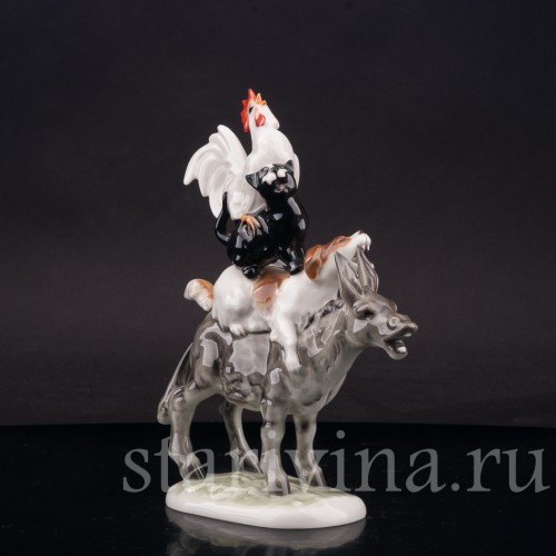 Фарфоровая статуэтка Бременские музыканты, Hutschenreuther, Германия, 1950-60 гг.