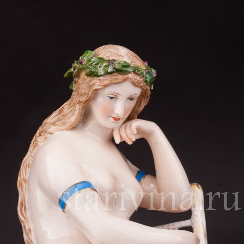 Фарфоровая статуэтка девушки Лорелея, Meissen, Германия, кон. 19 в.