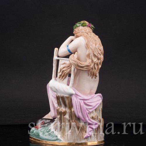 Фарфоровая статуэтка девушки Лорелея, Meissen, Германия, кон. 19 в.