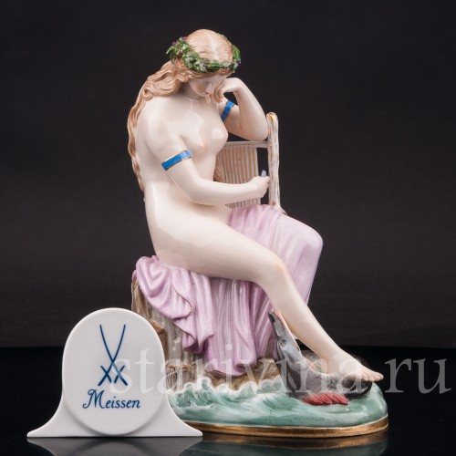 Фарфоровая статуэтка девушки Лорелея, Meissen, Германия, кон. 19 в.