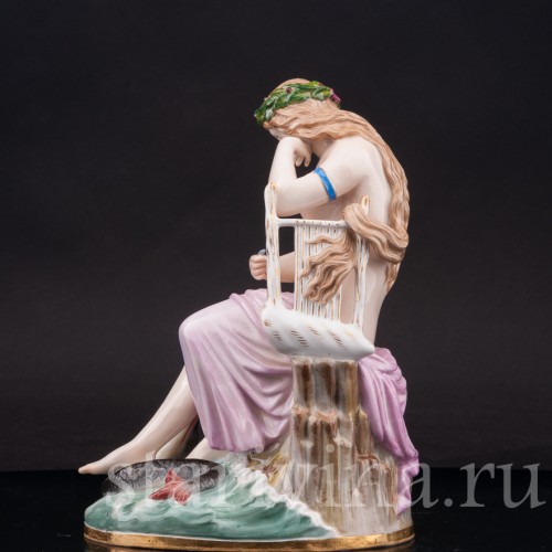 Фарфоровая статуэтка девушки Лорелея, Meissen, Германия, кон. 19 в.
