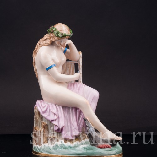 Фарфоровая статуэтка девушки Лорелея, Meissen, Германия, кон. 19 в.