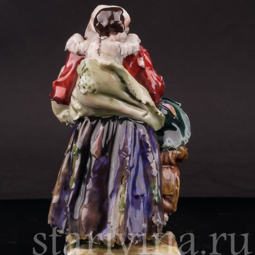 Фигурка из фарфора Нищенка с трёмя детьми, Дрезден, Германия, пер. пол. 20 в.