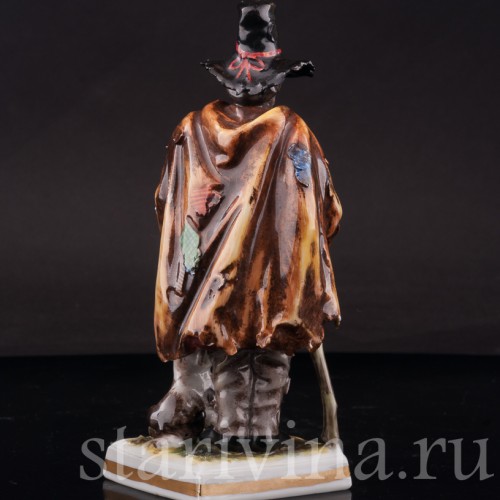 Фигурка из фарфора Странник с собачкой, Volkstedt, Германия, сер. 20 в.
