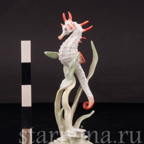 Фарфоровая фигурка Морской конёк, Hutschenreuther, Германия, 1970 гг.