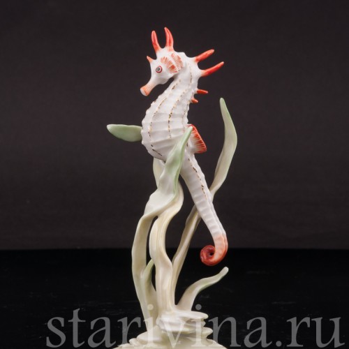 Фарфоровая фигурка Морской конёк, Hutschenreuther, Германия, 1970 гг.