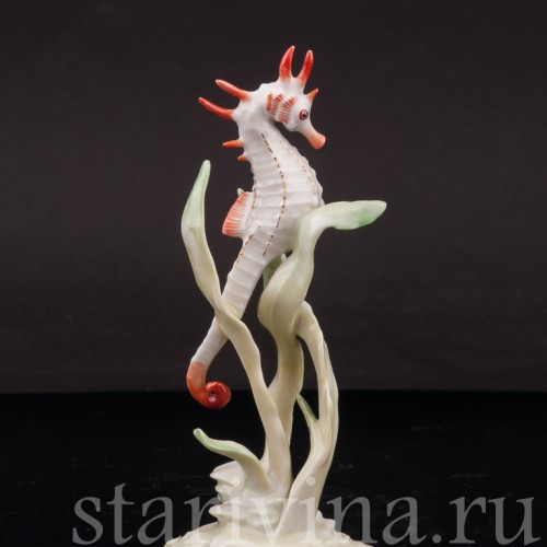 Фарфоровая фигурка Морской конёк, Hutschenreuther, Германия, 1970 гг.