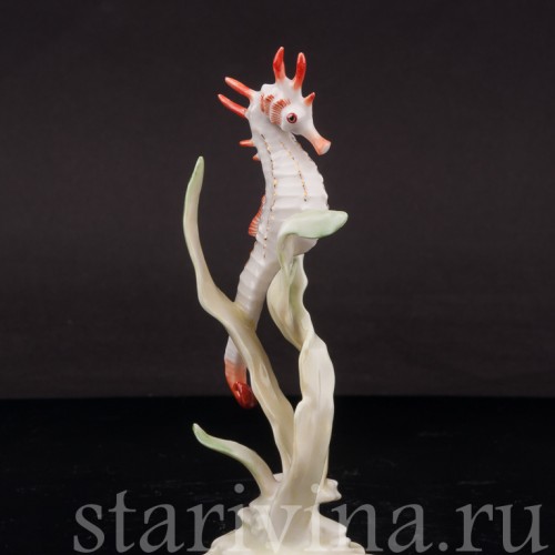 Фарфоровая фигурка Морской конёк, Hutschenreuther, Германия, 1970 гг.