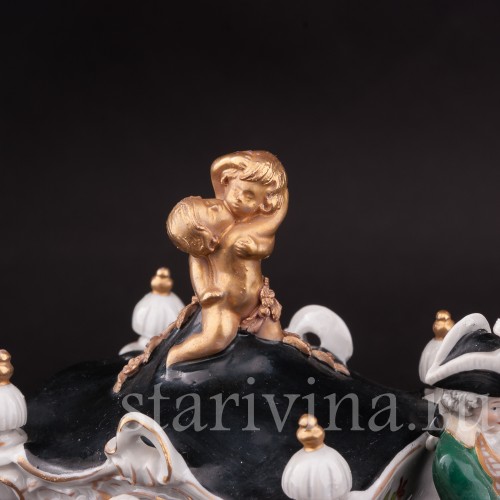 Композиция из фарфора Карета, Scheibe-Alsbach, Германия, сер. 20 в.