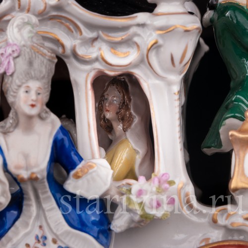 Композиция из фарфора Карета, Scheibe-Alsbach, Германия, сер. 20 в.