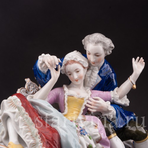 Композиция из фарфора Влюбленная пара, Volkstedt, Германия, 1915-36 гг.