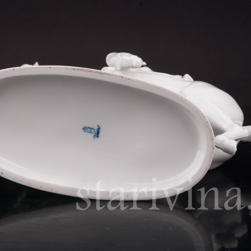 Фарфоровая статуэтка Рысь, испанская школа верховой езды, Augarten, Австрия, сер. 20 в.