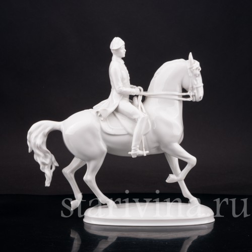 Фарфоровая статуэтка Рысь, испанская школа верховой езды, Augarten, Австрия, сер. 20 в.