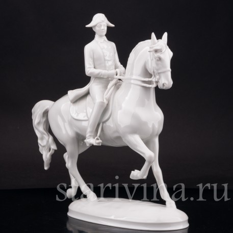 Фарфоровая статуэтка Рысь, испанская школа верховой езды, Augarten, Австрия, сер. 20 в.